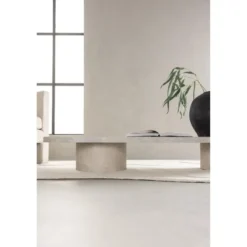 Nest of Nora Salontafel - Scandinavisch Design - Marmerlook - Beige