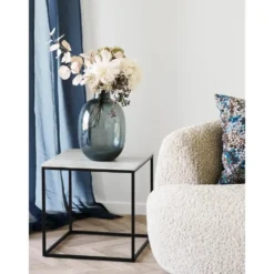 Nest of Nora Vaas glas Ø23x35 cm - Gerookt - Zwart