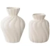 Nest of Nora Vazen set van 2 - Keramiek - Wit