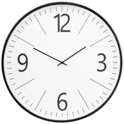 Nest of Nora Wandklok met stil uurwerk 51 cm - Zwart Wit