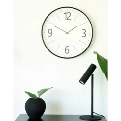 Nest of Nora Wandklok met stil uurwerk 51 cm - Zwart Wit