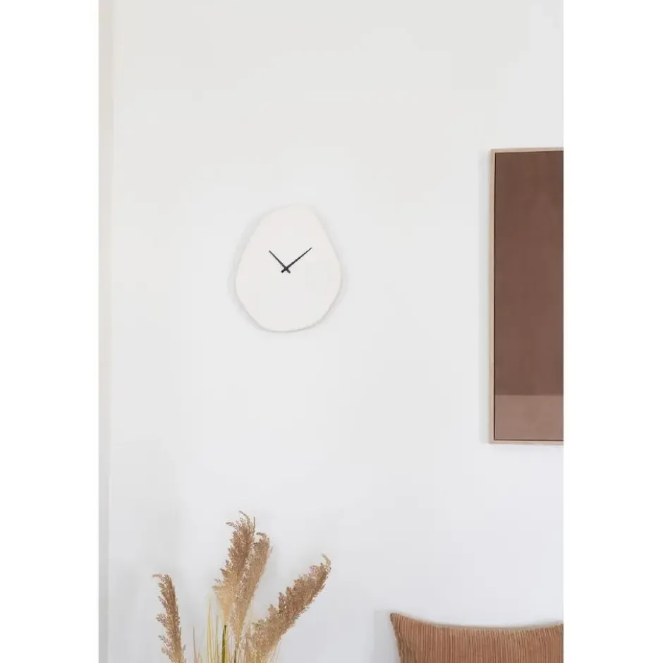 Nest of Nora Wandklok organische Vorm - Stil Uurwerk - Offwhite
