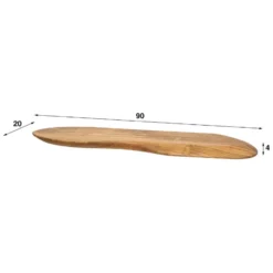 Nest of Nora Wandplank 90 cm hout - Acacia