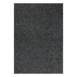 Nizza Effen Vloerkleed Laagpolig Uni Antraciet - 160x230 CM