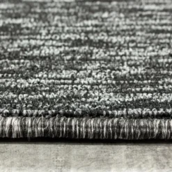 Nizza Effen Vloerkleed Laagpolig Uni Antraciet - 160x230 CM