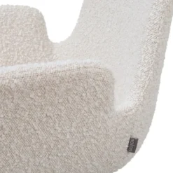 Nolon Nino-Eef barkruk bouclé beige - beige onderstel - 65 cm