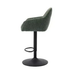 Nordic Home - Ellis verstelbare barstoel stof - groen