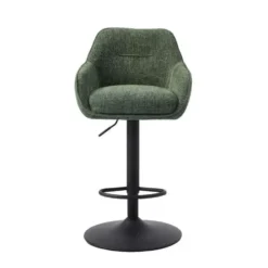 Nordic Home - Ellis verstelbare barstoel stof - groen