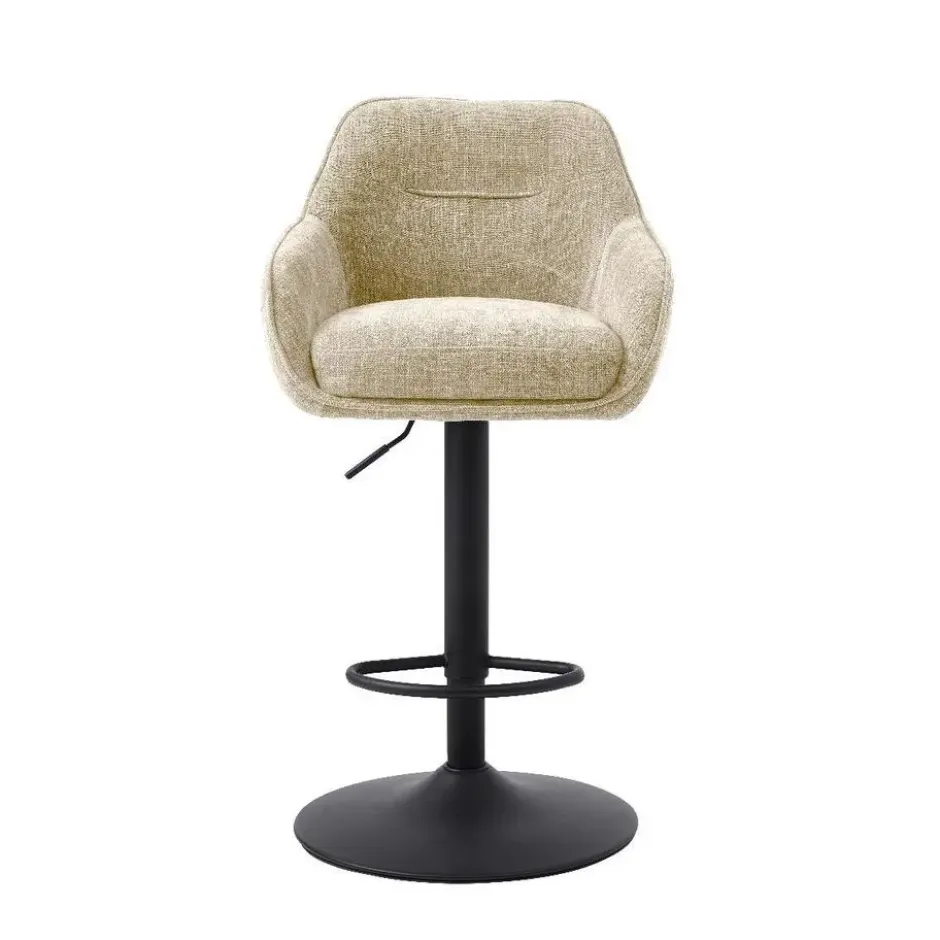 Nordic Home - Ellis verstelbare barstoel stof - beige