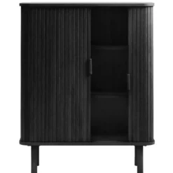 Nordic Home - Ingo eiken kabinet - 90 cm - zwart