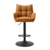 Nordic Home - Janna verstelbare barstoel - roestbruin