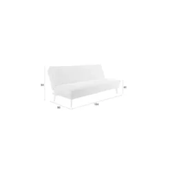Novel Collection - Bankje Cielke - Beige - 90x184x84 cm