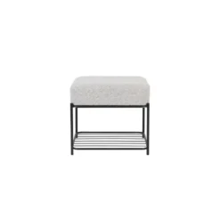 Novel Collection - Bankje Milou - Grijs - 50x35x45 cm