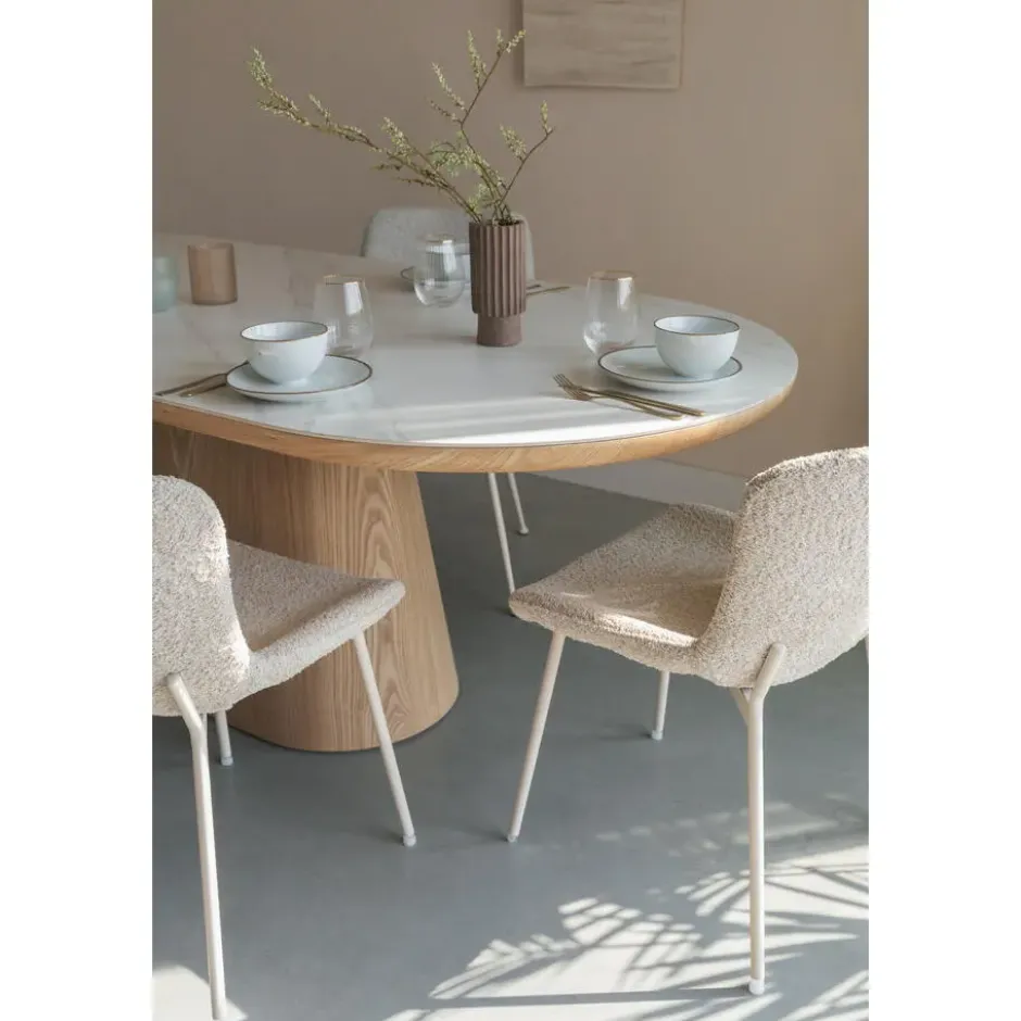 Novel Collection - Eetkamertafel Almira - Bruin - 180x90x77 cm