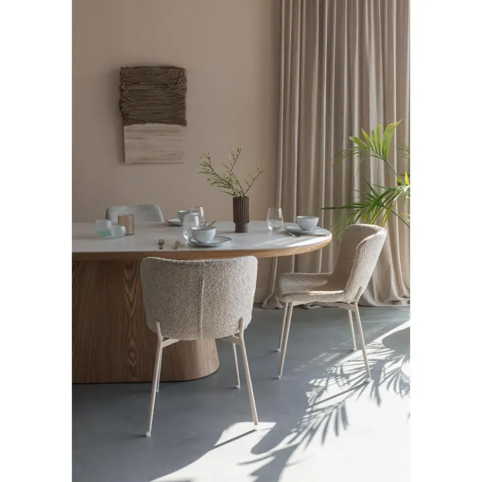 Novel Collection - Eetkamertafel Almira - Bruin - 180x90x77 cm