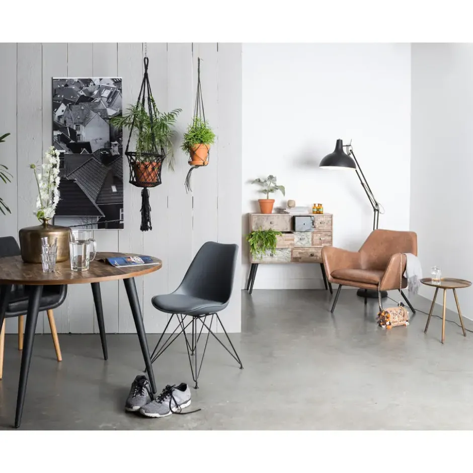 Novel Collection - Eetkamertafel Mo - Bruin - 110x110x76 cm
