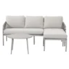 Novi Bente loungeset 3-delig chaise longue - zand