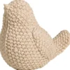 Object Vogel beige polyresin - 16,5x14x10 cm