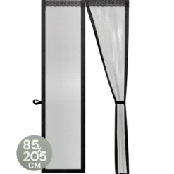 O'DADDY Deurgordijn Deluxe FIBER - Magnetisch Vliegengordijn 85x205 Zwart