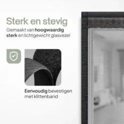 O'DADDY Deurgordijn Deluxe FIBER - Magnetisch Vliegengordijn 140x230 Zwart