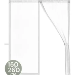 O'DADDY Deurgordijn Deluxe FIBER 150x260 - Magnetisch Vliegengordijn Wit