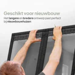 O'DADDY Deurgordijn Deluxe FIBER - Magnetisch Vliegengordijn 150x230 Zwart
