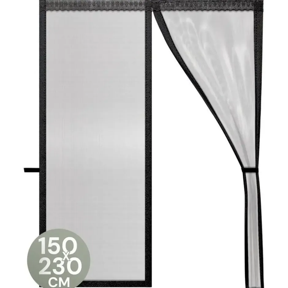 O'DADDY Deurgordijn Deluxe FIBER - Magnetisch Vliegengordijn 150x230 Zwart