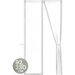 O'DADDY Deurgordijn Deluxe FIBER 92x230 - Magnetisch Vliegengordijn Wit