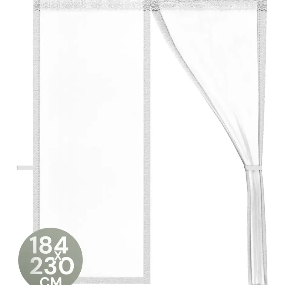 O'DADDY Deurgordijn Deluxe FIBER 184x230 - Magnetisch Vliegengordijn Wit