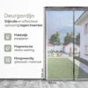 O'DADDY Deurgordijn Deluxe FIBER - Magnetisch Vliegengordijn 150x260 Zwart