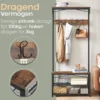 O’DADDY Kapstok met Schoenenrek – 15 Haken – 2-Laags – 80x32x178,5 cm