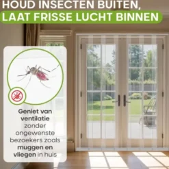O'DADDY Lamellenhor deurhor – 184 x 260 cm – glasvezel – wit