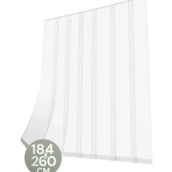 O'DADDY Lamellenhor deurhor – 184 x 260 cm – glasvezel – wit