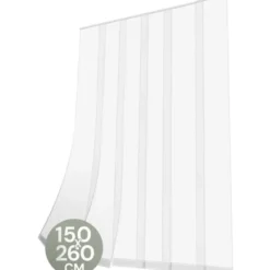 O'DADDY Lamellenhor deur – 150 x 260 cm – wit – glasvezel