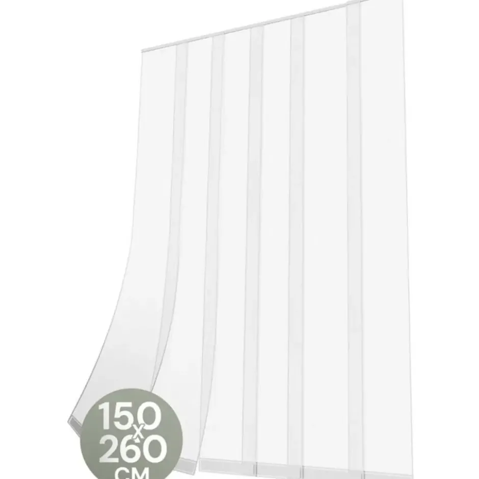 O'DADDY Lamellenhor deur – 150 x 260 cm – wit – glasvezel