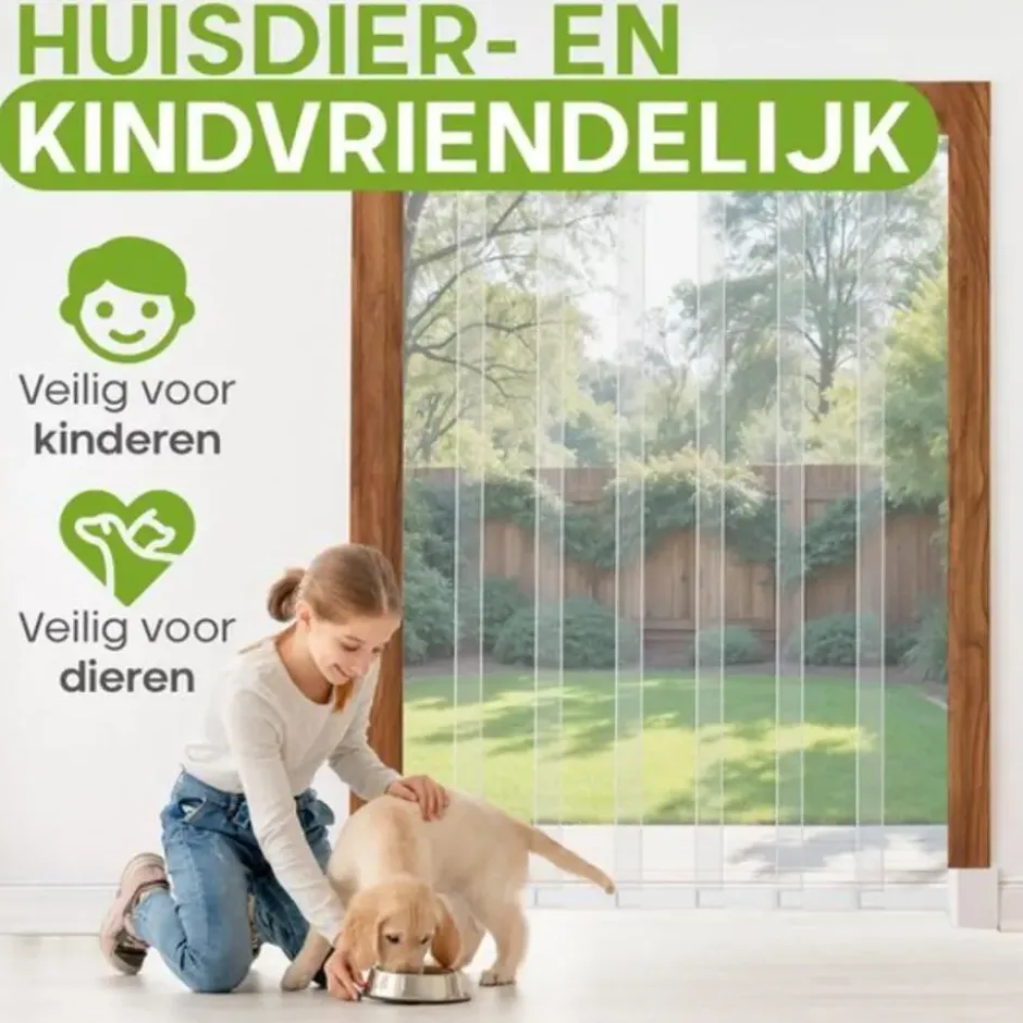 O'DADDY Lamellenhor deur – 150 x 260 cm – wit – glasvezel