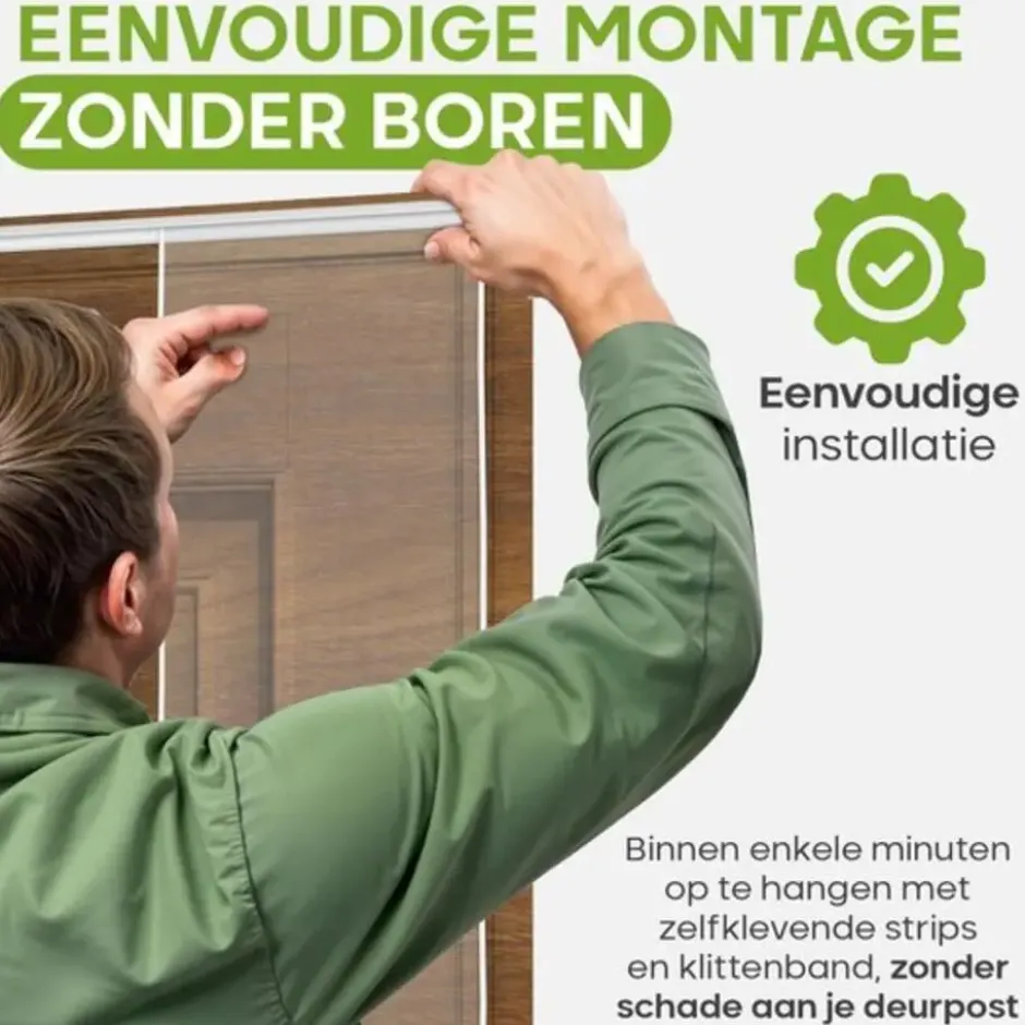 O'DADDY Lamellenhor deur – 150 x 260 cm – wit – glasvezel