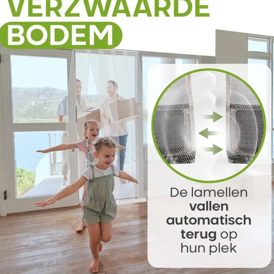 O'DADDY Lamellenhor 118x260 - Deurgordijn - wit
