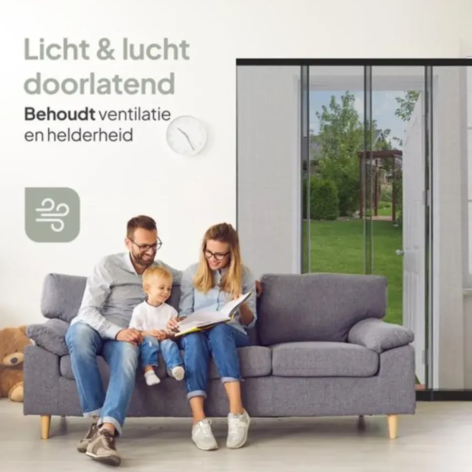 O'DADDY Lamellenhor 150x260 - Deurgordijn - zwart
