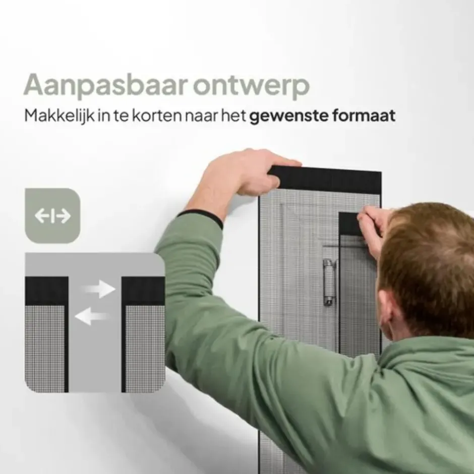 O'DADDY Lamellenhor 150x260 - Deurgordijn - zwart