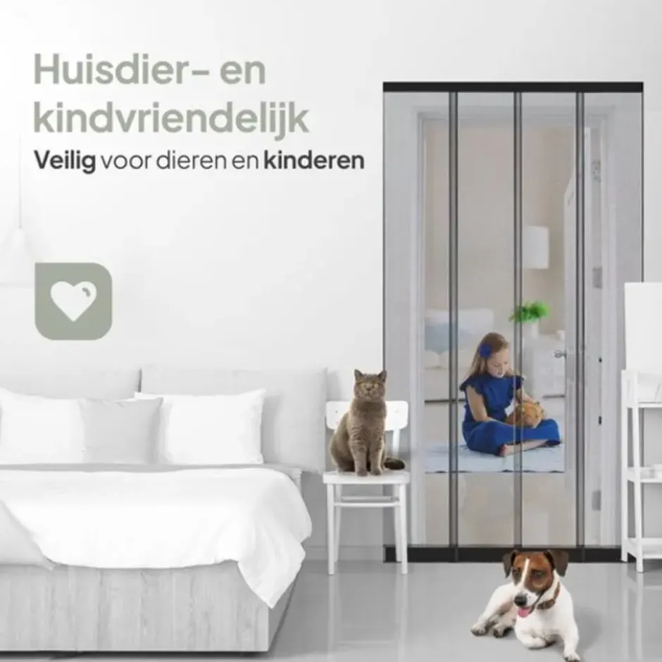 O'DADDY Lamellenhor 150x260 - Deurgordijn - zwart