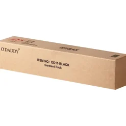 O’DADDY® Zwart Kledingrek - Verstelbaar & Stabiel tot 130kg - 4 Grote Wielen