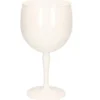Onbreekbaar gin tonic glas - wit - kunststof - 40 cl/400 ml