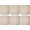 Onderzetter 6 stuks 10x10 cm Japandi - Beige - Modern