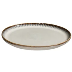 Ontbijtbord Camille - beige - stoneware - Ø22 cm
