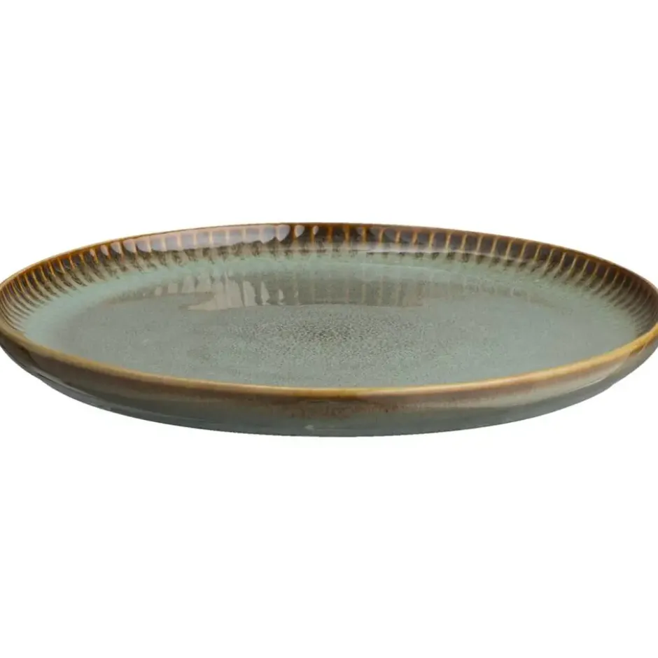 Ontbijtbord Camille - groen - stoneware - Ø22 cm