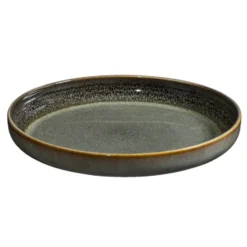 Ontbijtbord Emma - groen - stoneware - Ø22 cm