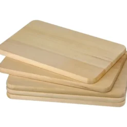 Ontbijtplankjes - 5x - hout - snijplankje - 21,5 x 13,5 cm