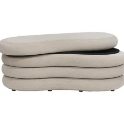 Opbergbank Fitero - beige - 41x106x43 cm