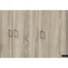 Opbergkast Ray 120cm met 3 deuren en 4 legplanken - sonoma eik